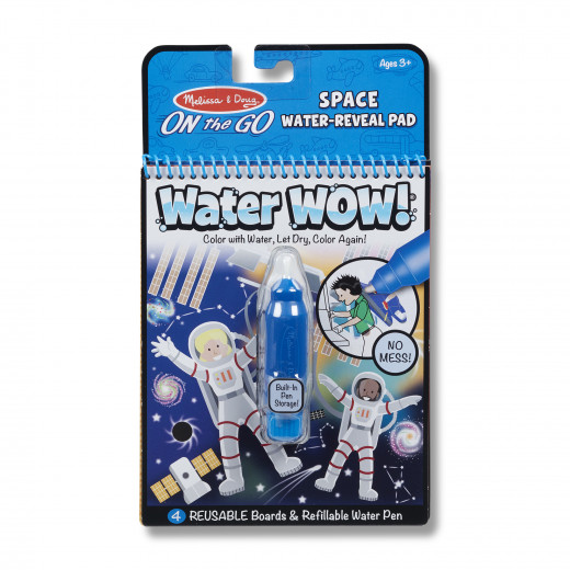 Melissa & Dough Water Wow! Space Water-Reveal Pad - On the Go Travel Activity