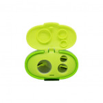 Keyroad Tris Jumbo 3-hole plastic sharpener , with tank, green