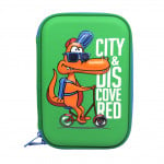 حقيبة اقلام مدرسية للاطفال متعددة وظائف, اخضر