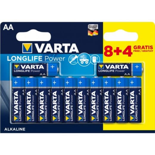 Varta - High Energy AA Batteries (8+4pcs) HE 9V