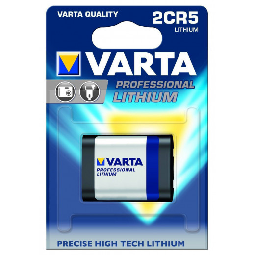 Varta Professional Lithium 6V 2CR5 Battery for Canon or Nikon + More