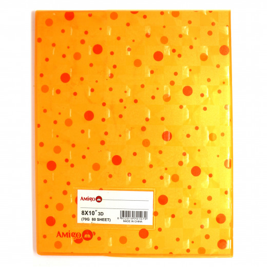 دفتر ملاحظات اللون البرتقالي من أميجو: 80 صفحة