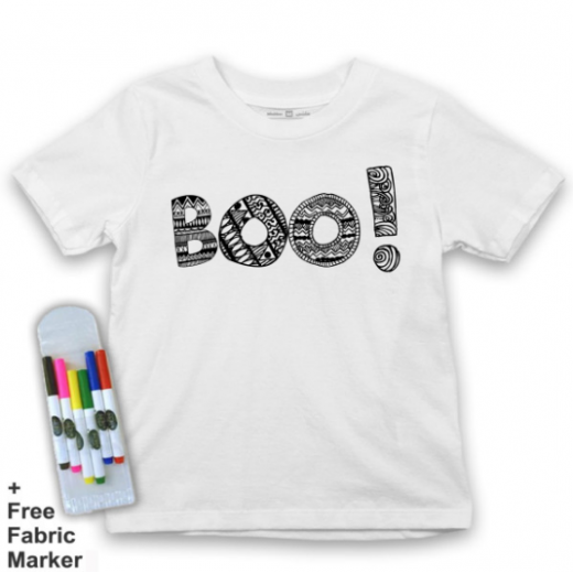 تي شيرت للأطفال, بتصميم كلمة بوو, 4 سنوات من ملبس