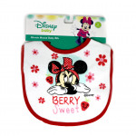 Mickey & Minnie Cotton Baby Bib, Red Color