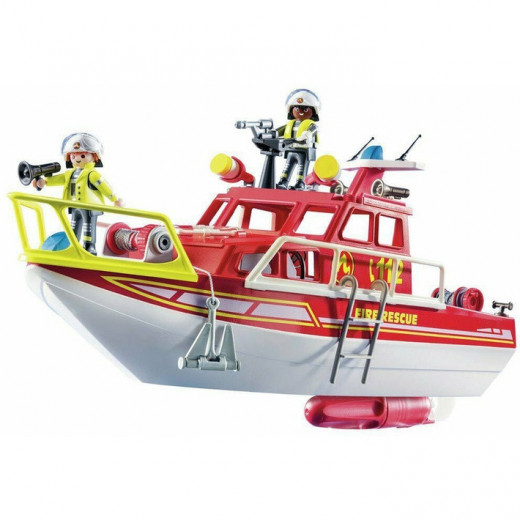 قارب  الاطفاء 69 قطعة للأطفال من بلاي موبيل