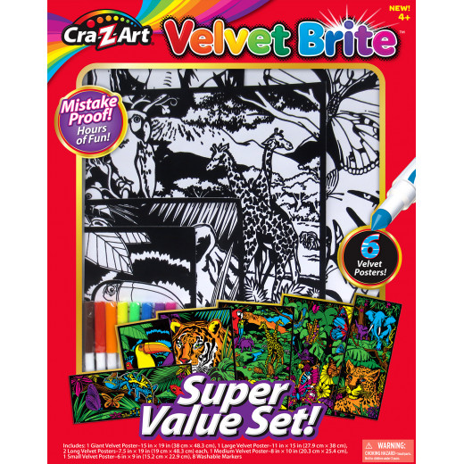 Cra-Z-Art Velvet Brite Super Value Set, Assortment