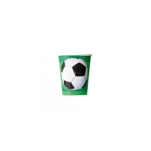 Unique - 3D Soccer Unique Party Cups X8