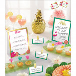 Amscan - Hawaiian Luau Aloha Buffets Decorating Kit (12 pc) Birthday Party Supplies Cards
