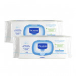 Mustela Cleansing Baby Wipes 70 pieces X2
