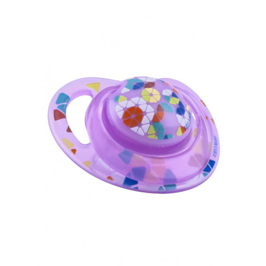 Nuby Classic Silicone Pacifier- orthodontic (6-18m) - Purple