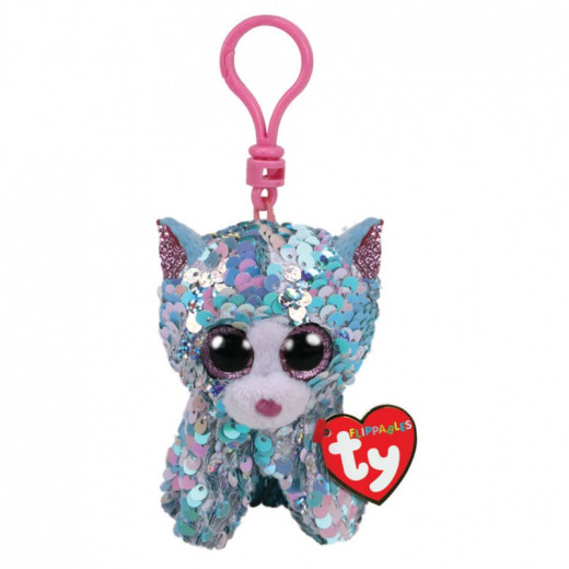 Ty Boos Flippable Cat Blue Clip