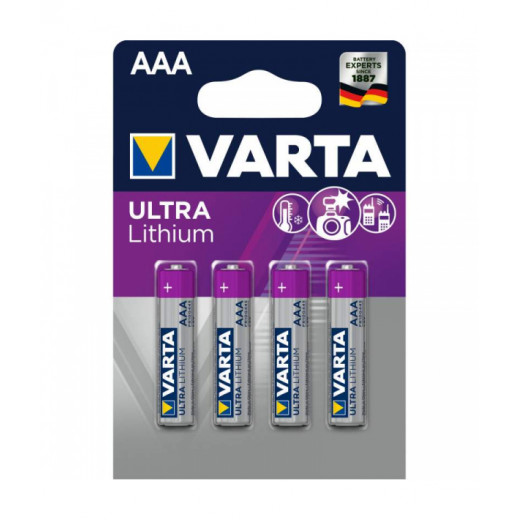 Varta 4 Batteries Aaa 1.5v Ultra Lithium