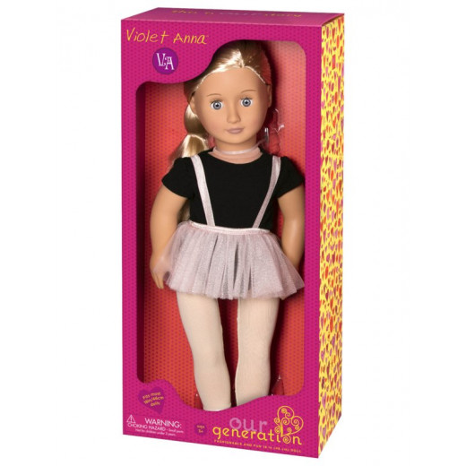 Our Generation Ballet Doll With Tutu Skirt Violet Anna