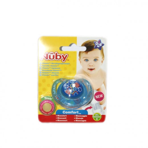 NUBY Classic Orthodontic Soother 0-6m - Navy