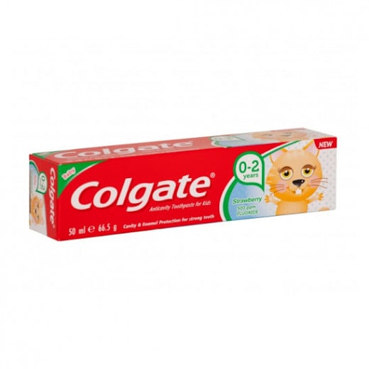 Colgate Strawberry Toothpaste for Kids, 0-2 years, 50ml