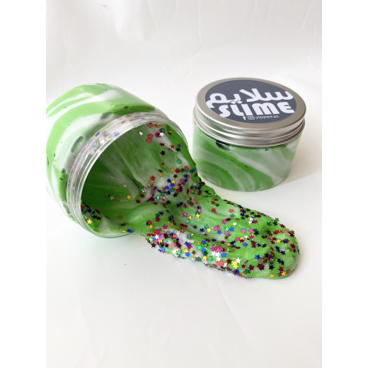YIPPEE! Sensory Candy Cane Slime by Natalie - Green Color
