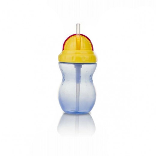 Nuby Flip-it Leakproof Straw Bottle (320ml),Blue