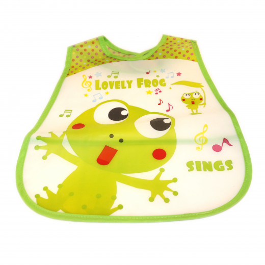Plastic Baby Bib Waterproof, Lovely Frog