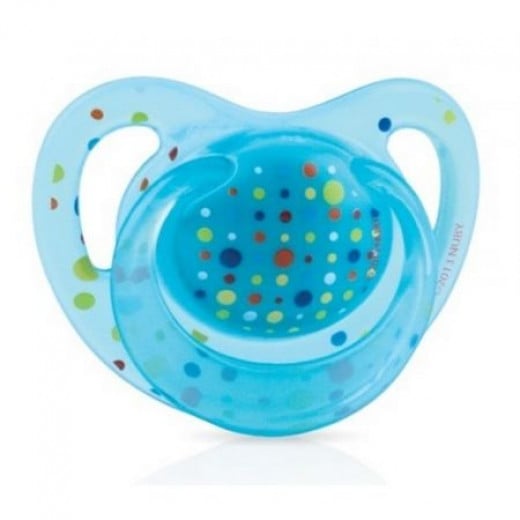 Nuby Classic Silicone Pacifier- orthodontic (6-18m) - ازرق