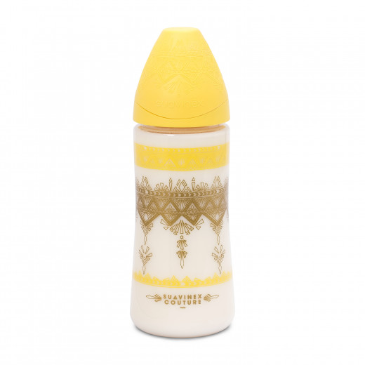 Suavinex - Premium Silicone Feeding Bottle 360ml, Yellow