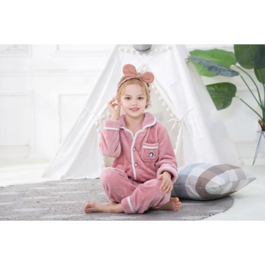 Colorland Pijama Top + Bottom For Kids - 9-10  Years - Pink