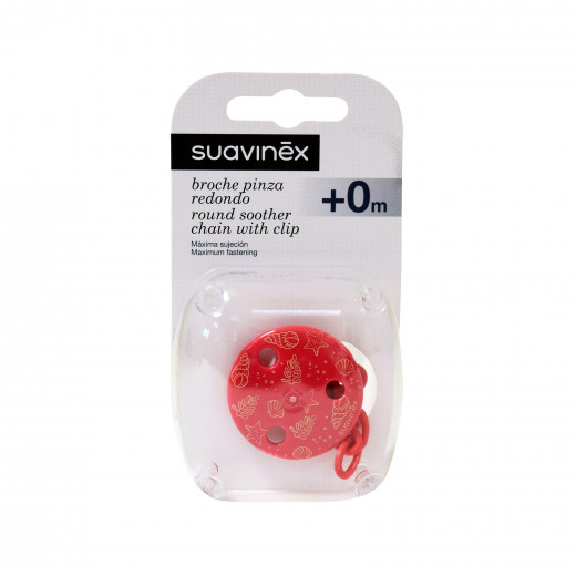 Suavinex Red Sea Pacifier Clip