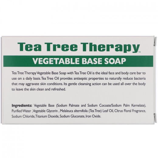 Tea Tree Therapy, Vegetable Base Soap, with Tea Tree Oil, Bar,  (110 g)