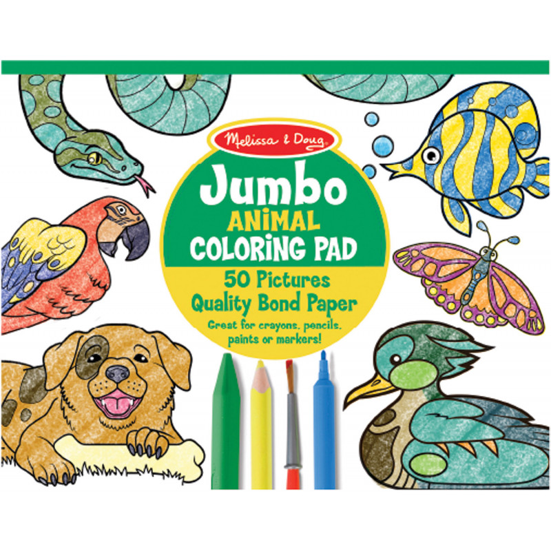 Melissa & Doug Jumbo Coloring Pad, Princess & Fairy