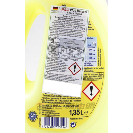 Dalli Gel for washing wool and delicates Woll Balsam 1,35 l / 20 washes