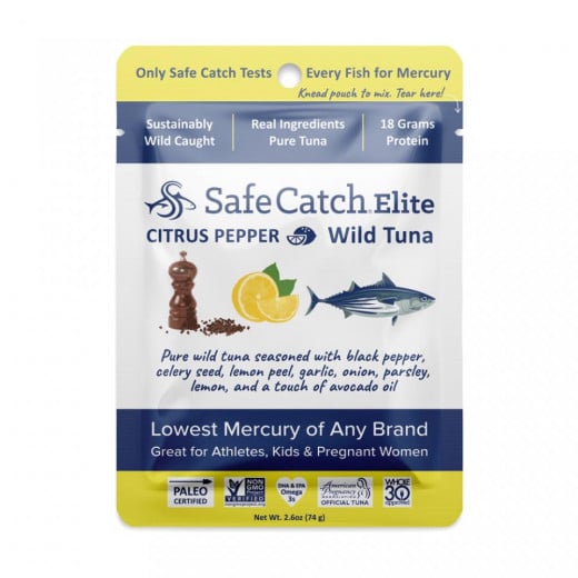 Safe catch Seasoned Elite Tuna Pouch – Citrus Pepper 74g