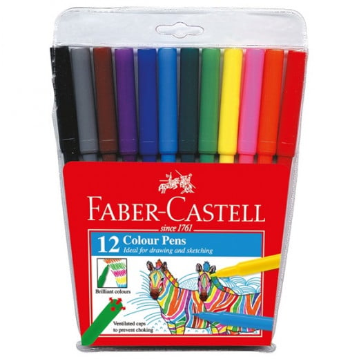 فابر كاستل - أقلام ملونة - 12 لون