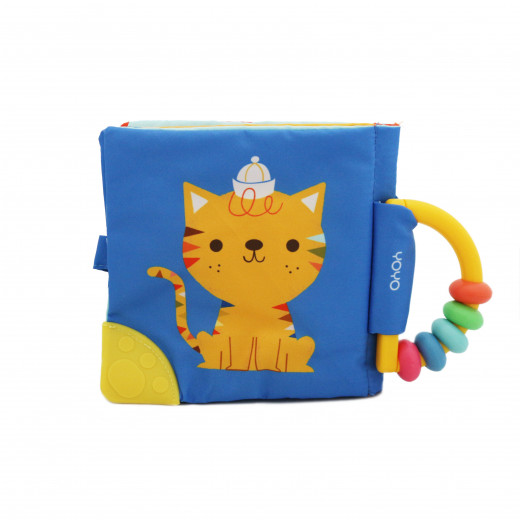 Soft Rattle and Teether Book (Cat)