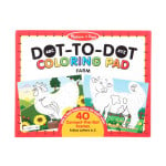 Melissa & Doug Dot-to-Dot Coloring Pad, Farm