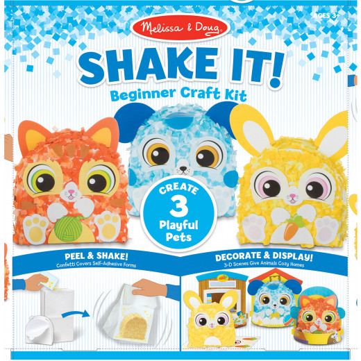 Melissa & Doug Shake It! Beginner Craft Kit - Deluxe Pets