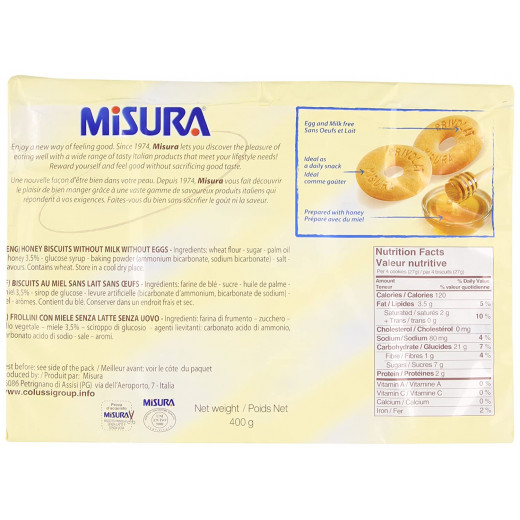 Misura Biscuits Egg & Milk Free 400 gr