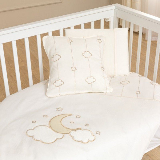 Funna Baby Bed Set 8pcs Luna Elegant, 70x140 cm, Gold