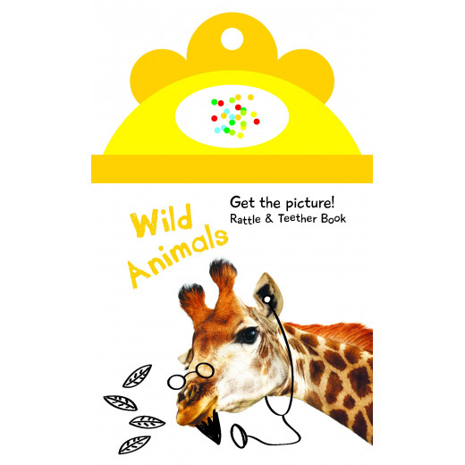 كتاب يويو ، كتاب صور بتصميم خشخيشة للأطفال: الحيوانات البرية
