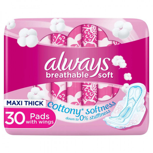 Always Premium Care Cotton Touch Feel Large Pad 30 Pad