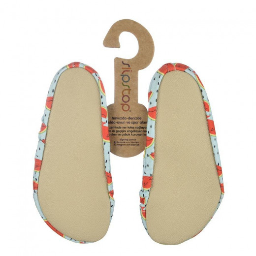 Slipstop Pool Shoes Watermelon Design, XSmall Size