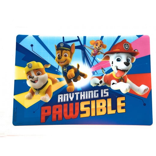 Diversdealz Paw Patrol Anything is Pawsible Plastic Placemat