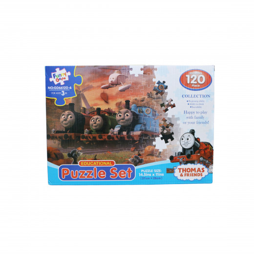 Funny Game Trains Educational Puzzle Set 120 pieces