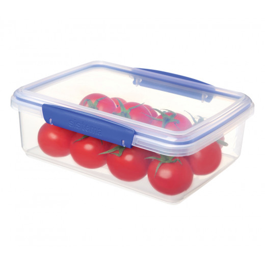 Sistema Klip It Food Storage Container Clear With Blue Clips 2 Liter