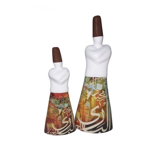 Creative ceramics humanity Vase for accessories Modern home, Asma' Allah Alhusnaa