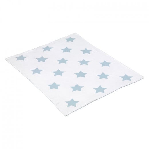 Cambrass - Baby Cotton Blanket 80 x100 x1 cm Star Blue