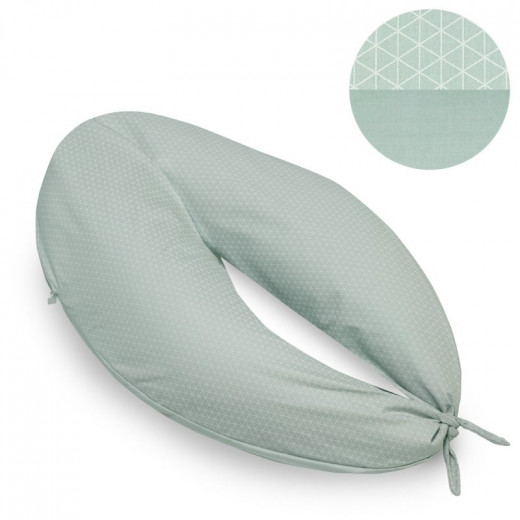 Cambrass Nursing Pillow, Moon Design 80x185x16 cm, Green Color