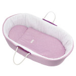 Cambrass Quilted Lune Baby Basket 44 x 81 cm, Be Range, Origami Pink