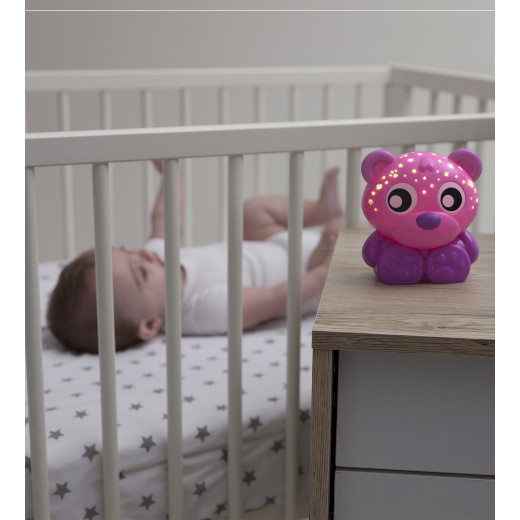 Playgro Goodnight Bear Night Light And Projector (Pink)