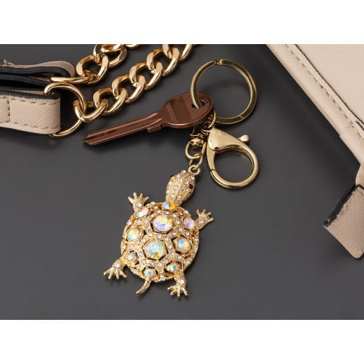 Madame Coco Turtle Figured Keychain - Gold