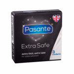 Pasante Extra Safe Condoms 3's