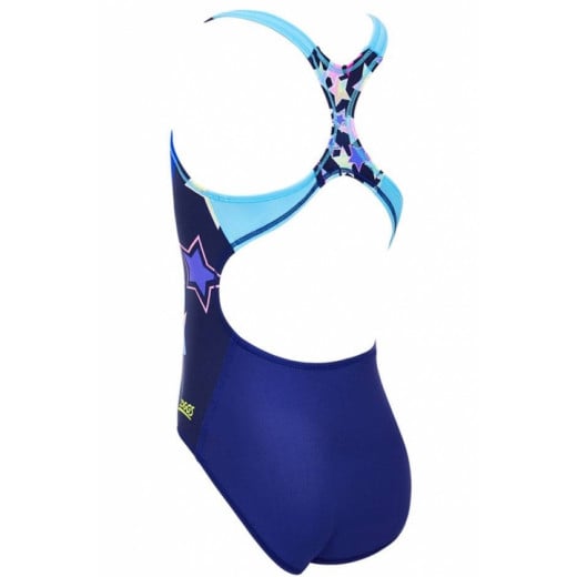 ملابس سباحة للأطفال باللون الأزرق و أشكال نجوم من زوغز, مقاس 6 لعمر 5-6 سنوات
